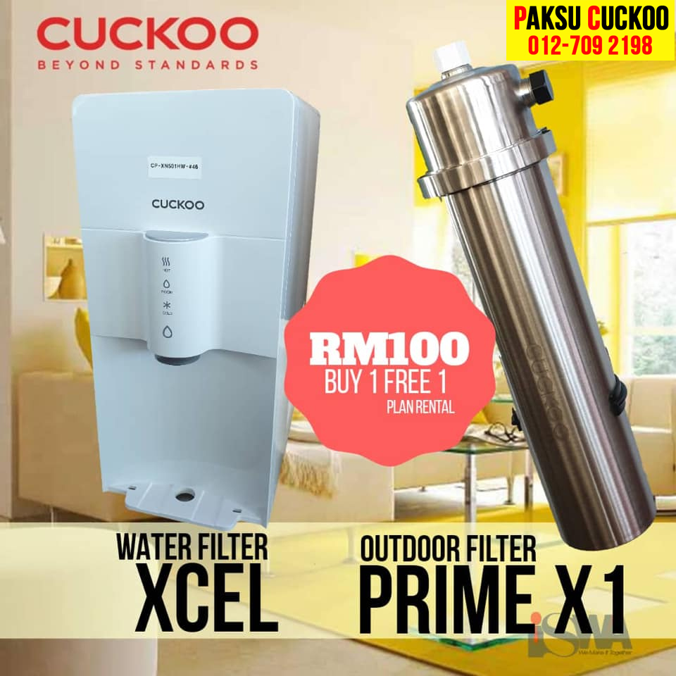 promosi terkini dari cuckoo 2019 beli penapis air xcel water filter dapat penapis air luar rumah di negeri kedah cuckoo prime x1 secara percuma