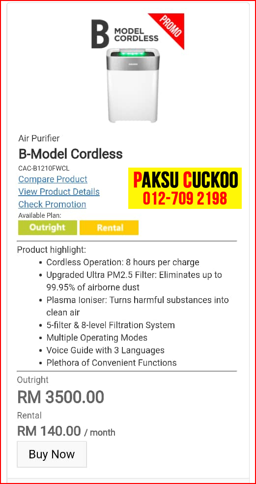 register harga sewa beli pasang penapis udara cuckoo b model cordless vs penapis udara coway cuckoo air purifier terbaik
