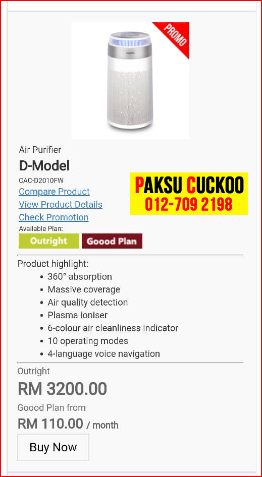 register harga sewa beli pasang penapis udara cuckoo perak ipoh d model vs penapis udara coway cuckoo air purifier terbaik