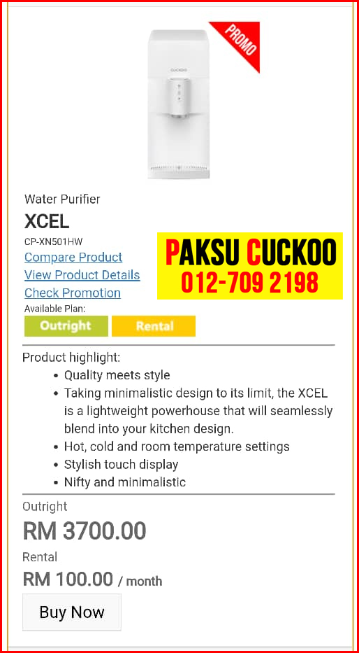 13 penapis air cuckoo xcel model review spec spesifikasi harga cara beli agen ejen agent price pasang sewa rental cuckoo water purifier di Air Lanas, Kuala Balah, Mengkebang, Guchil,