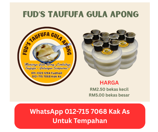 dessert door gift sebagai goodies majlis kenduri perkahwinan jamuan yang sihat dari pembuat penjual pembekal kacang soya taufufa gula apong di ulu tiram