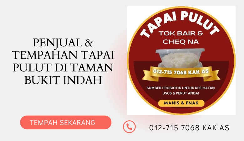 pembekal penjual beli cod dessert pencuci mulut tempahan tapai pulut taman bukit indah