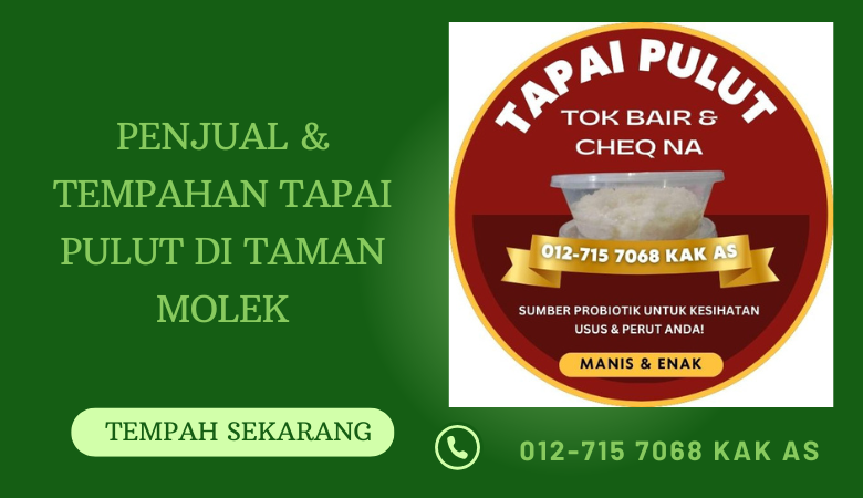 pembekal penjual beli cod dessert pencuci mulut tempahan tapai pulut taman molek