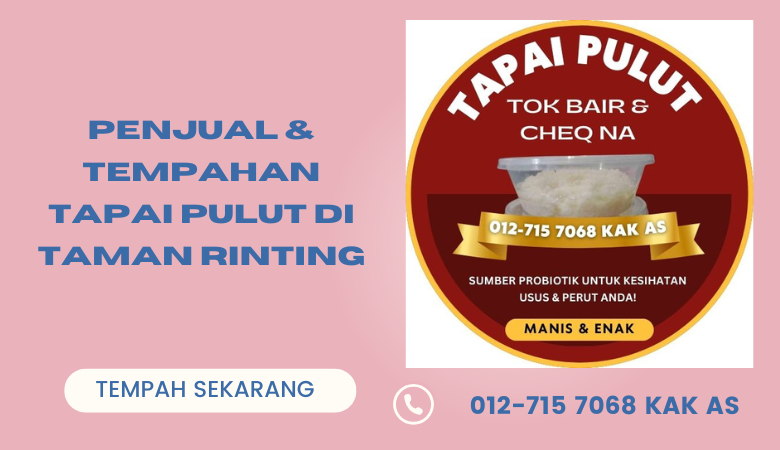 pembekal penjual beli cod dessert pencuci mulut tempahan tapai pulut taman rinting