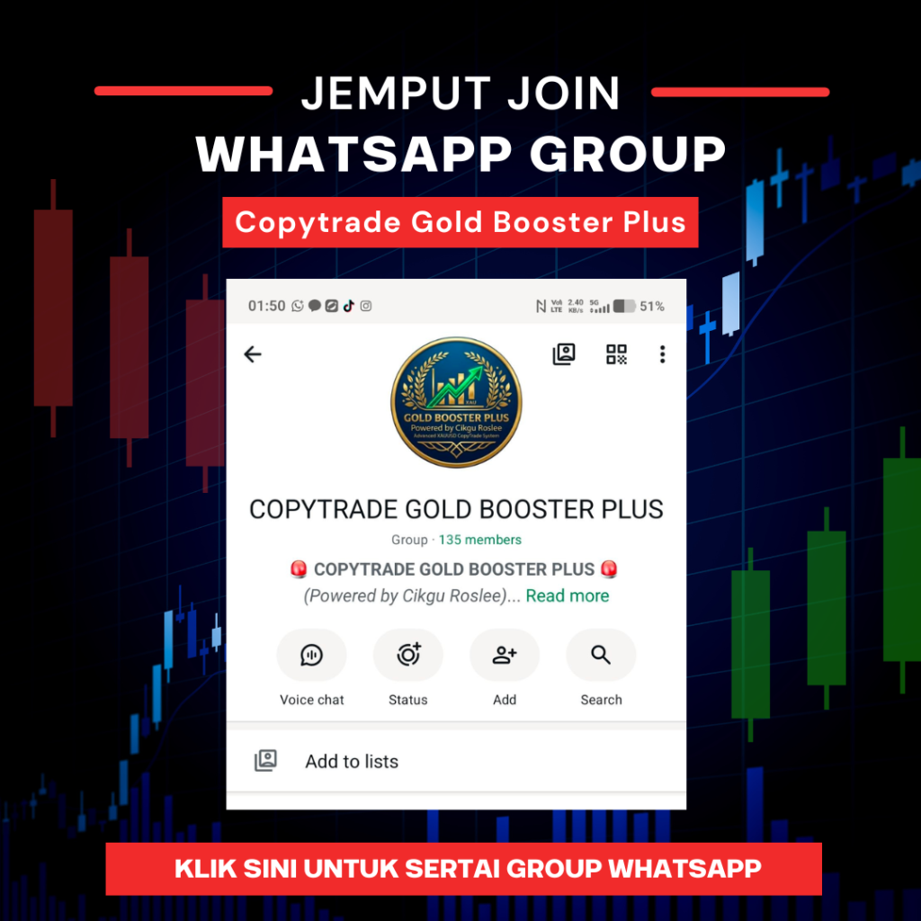peluang jana income pasif dari trading gold secara automatik menjana income USD setiap hari dari copytrade gold malaysia terbaik