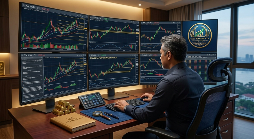 robot EA scalping gold xauusd terbaik profit tinggi drawdown rendah paling menguntungkan 2026 2027 gold booster plus by master trader cikgu roslee
